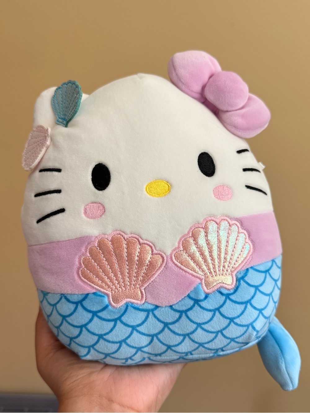 Hello Kitty Mermaid Plush - White, Pink, Blue